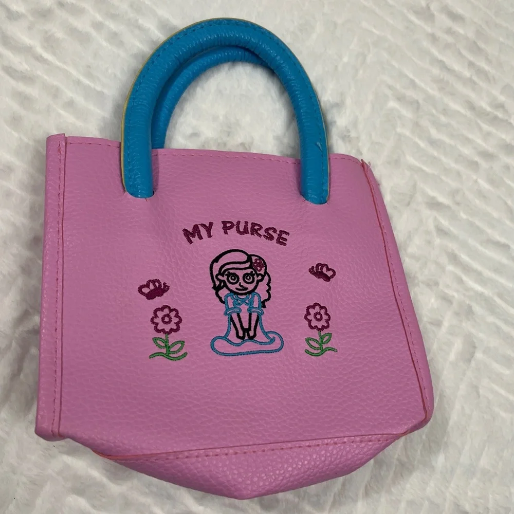 Child’s Pink Blue Kids Handbag Purse Toddler girls‎ toy dress up